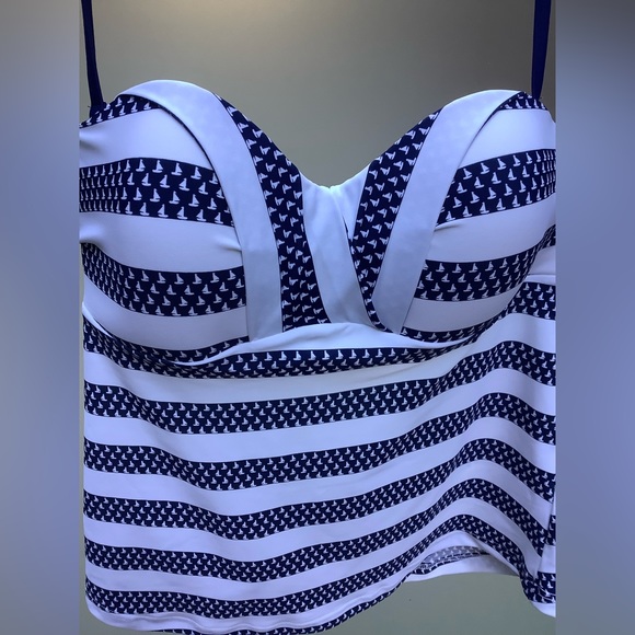 NWOT Venus Nautical Tankini Top and Strappy Bottom - Picture 10 of 16